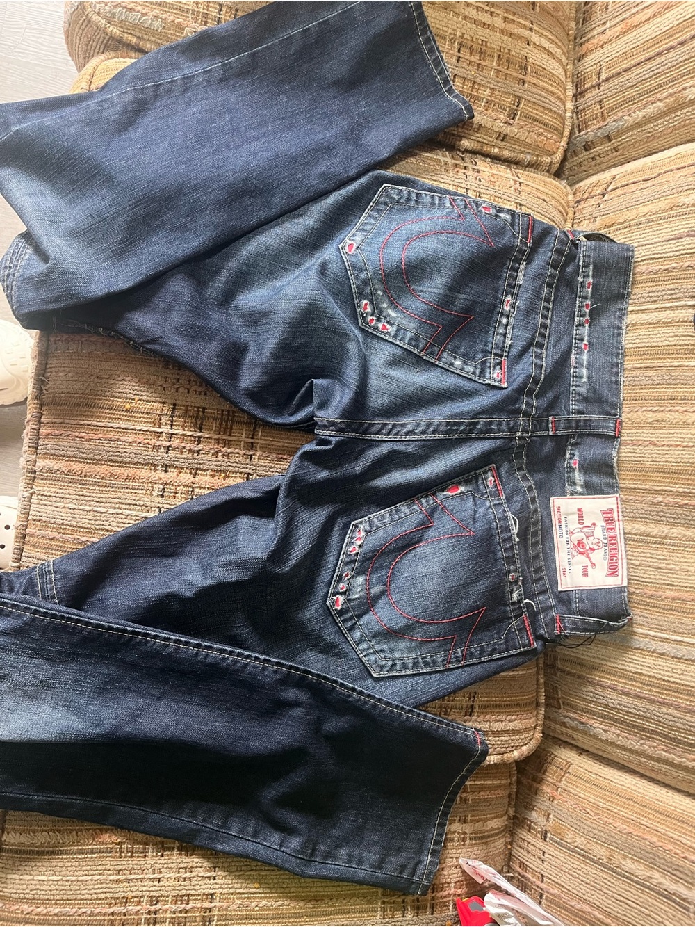 True Religion Dark Blue Denim Bootcut Jeans